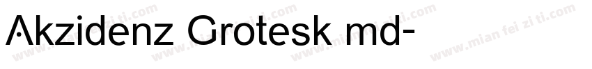 Akzidenz Grotesk md字体转换